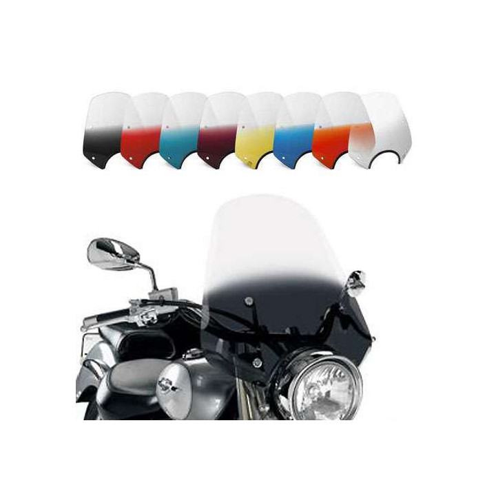 Pare-brise Memphis Shades Sportshield BIG SHOT / phare 9" Pare-brise Memphis Shades Sportshield BIG SHOT / phare 9"