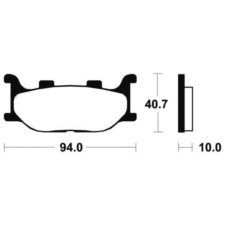Front brake pads Bendix MSS191 Yamaha T-Max 500 04-07