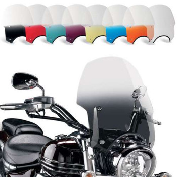 Pare-brise Memphis Shades Sportshield ALLEY CAT / phare 9" Pare-brise Memphis Shades Sportshield ALLEY CAT / phare 9"