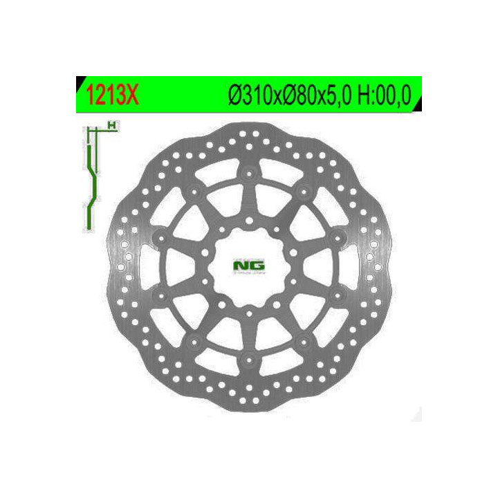 NG front brake disc Kawasaki Z800 ZX10R GTR/ZZR 1400