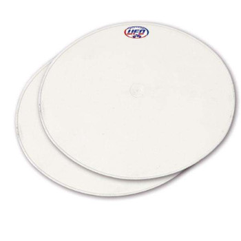 Plaques support numéros UFO universel Oval Blanc x2