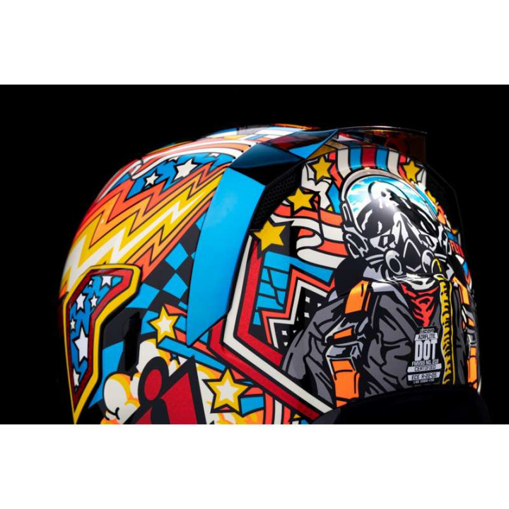Icon AIRFLITE FLYBOY BLUE motorcycle helmet