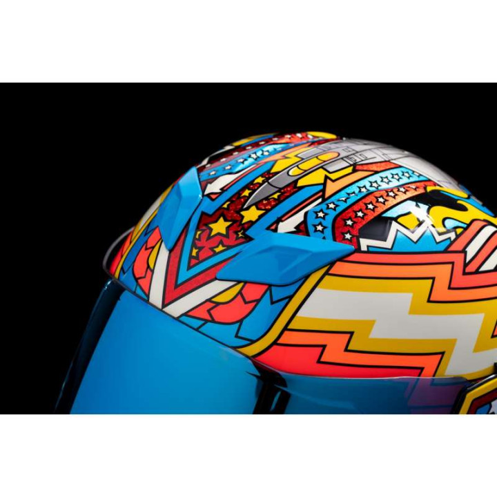 Icon AIRFLITE FLYBOY BLUE motorcycle helmet