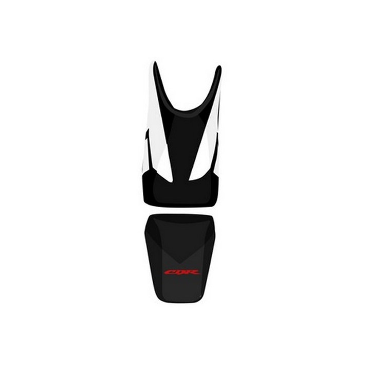 Saddle cover Bagster (2159F) Black/Anthracite/Red Letters Honda CBR125 04