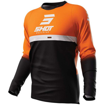 Maillot moto cross Shot DEVO REFLEX ORANGE