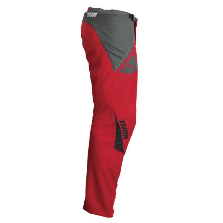 Thor YOUTH SECTOR EDGE RED/WHITE children's cross-country pants