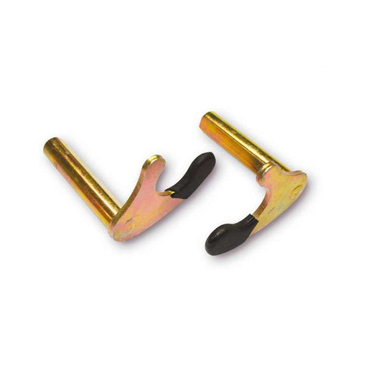 Supports acier V pour béquille arrière Brazoline (section ronde)