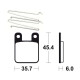 BENDIX MA319 organic brake pads
