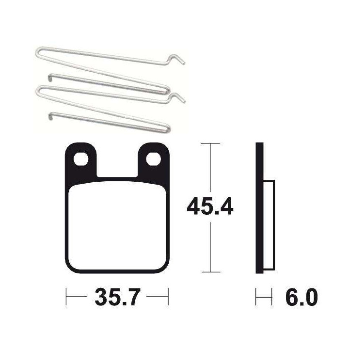 BENDIX MA319 organic brake pads