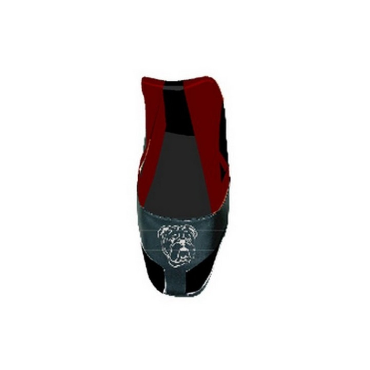 Saddle cover Bagster Bordeaux Fonce/Noir/Tete De Bulldog Blanche Yamaha BT 1100 BULLDOG 05-06