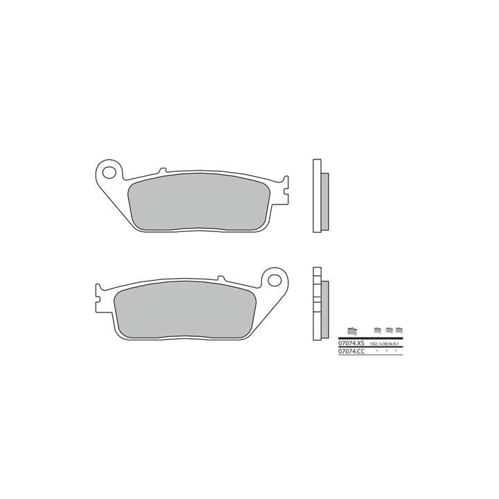 Sinter front brake pads BREMBO 07074XS