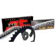 Kit chaîne moto JT 428 HDR Yamaha TDR125 89-92