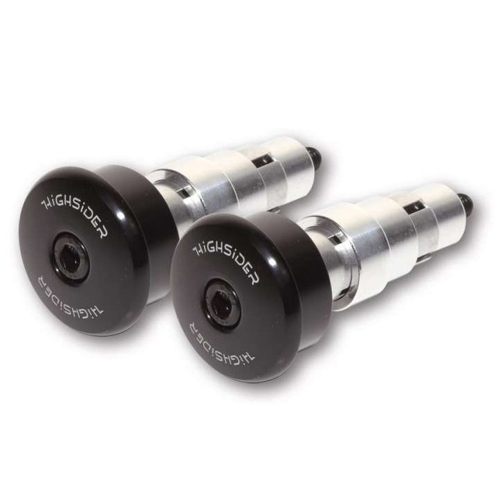 HIGHSIDER CURVE BLACK handlebar ends