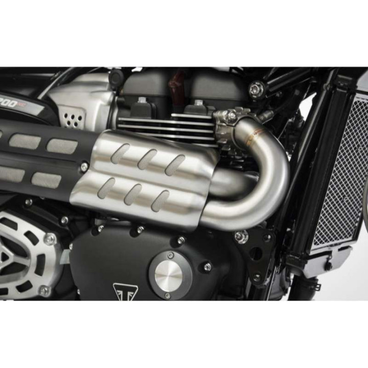 Raccord décatalysé ZARD INOX Triumph SCRAMBLER 1200 19-20