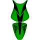 Saddle cover Bagster (2190A) Green/Black/Black Letters Kawasaki ZX6 R/RR 07