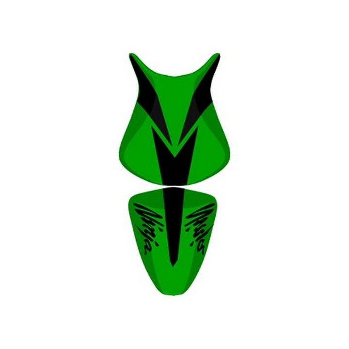 Saddle cover Bagster (2190A) Green/Black/Black Letters Kawasaki ZX6 R/RR 07