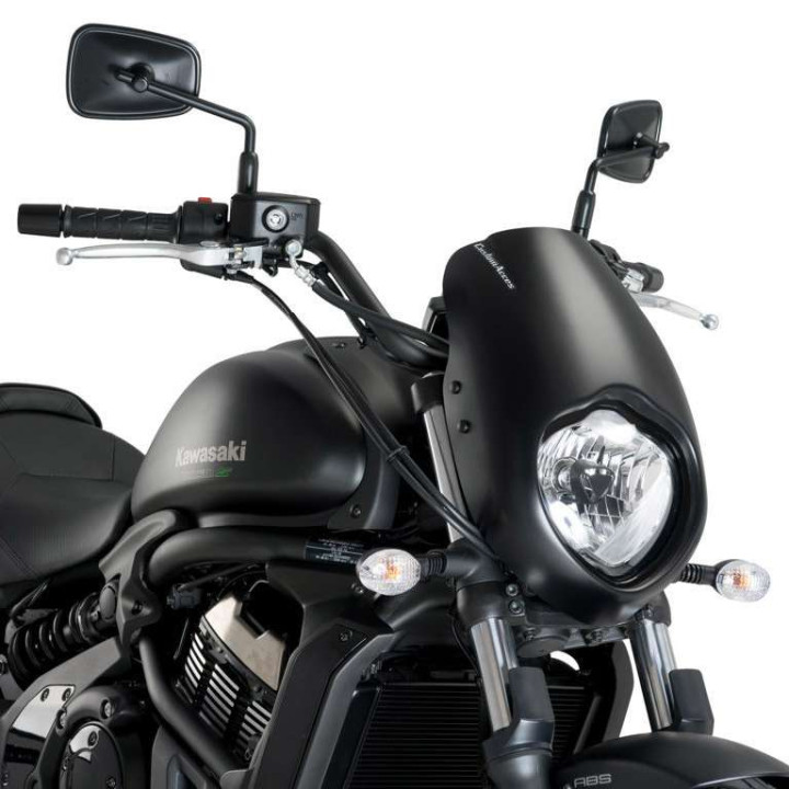 Semi-carénage ANARCHY Noir mat (21093J) Kawasaki VULCAN S