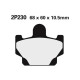 Plaquettes de frein semi-metal Nissin 2P-230SS