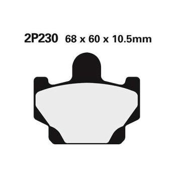 Plaquettes de frein semi-metal Nissin 2P-230SS