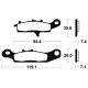 Brake pads metal fried BENDIX MO301