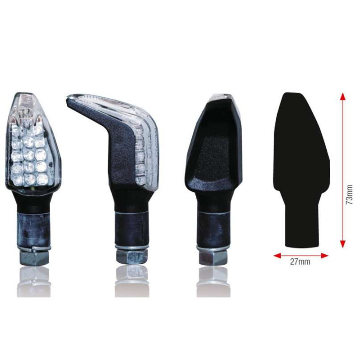 Motorcycle indicators Bihr BOOMERANG leds