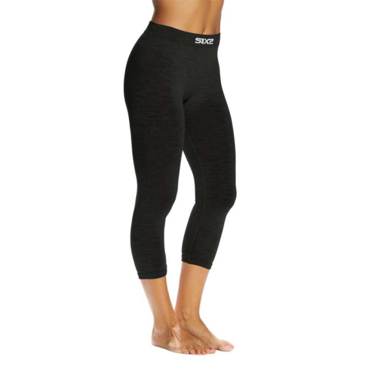 Pantalon thermique SIXS PNX MERINOS BLACK