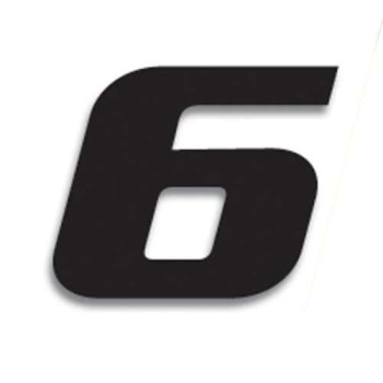 Numéros de course 6 (x3) SX 200x250mm Numéros de course 6 (x3) SX 200x250mm