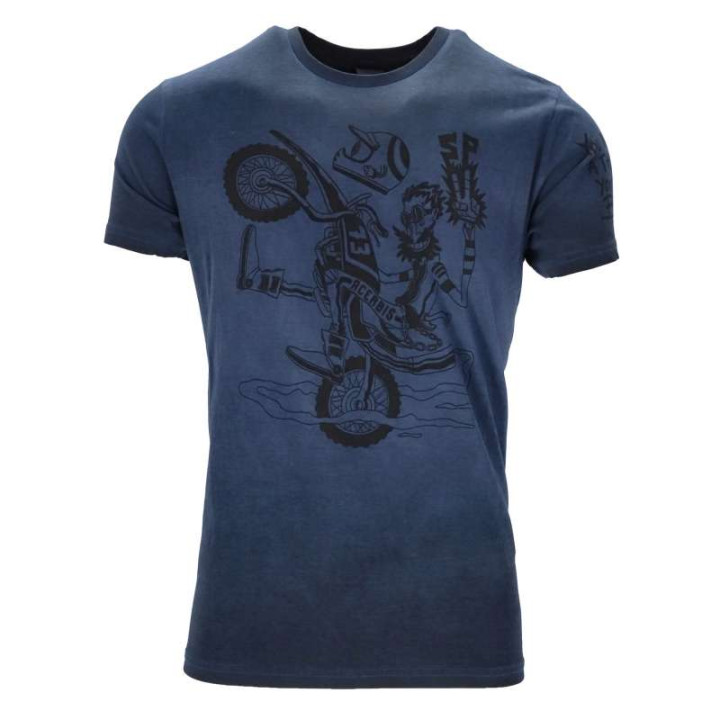 Tee-shirt Acerbis SP CLUB WHEELIE Bleu