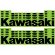 Set of x10 D'COR Kawasaki sticker sheets
