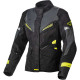 Veste moto femme Macna SONAR NIGHT EYE Noir/Jaune Fluo