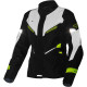 Veste moto femme Macna SONAR NIGHT EYE Noir/Jaune Fluo
