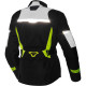 Veste moto femme Macna SONAR NIGHT EYE Noir/Jaune Fluo