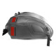 Bagster tank mat silver/vermillon nacré/black (1717B) Triumph STREET TWIN
