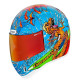 Casque moto Icon AIRFORM DINO FURY BLUE