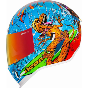 Casque moto Icon AIRFORM DINO FURY BLUE