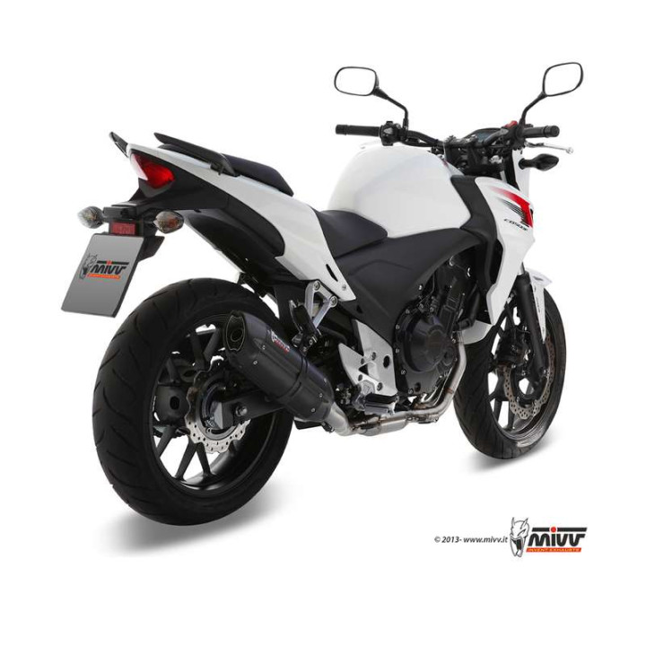 Silencieux Homologué Mivv SUONO Inox noir (H.051.L9) Honda CB500F/CBR500R Silencieux Homologué Mivv SUONO Inox noir (H.051.L9) Honda CB500F/CBR500R