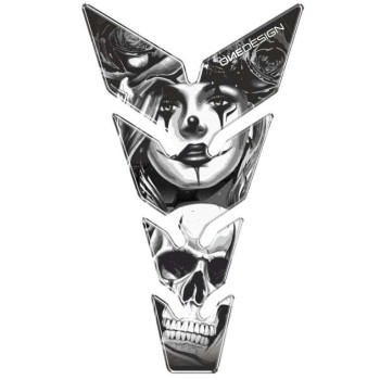 Protection de réservoir moto Puig SKULL & POKER
