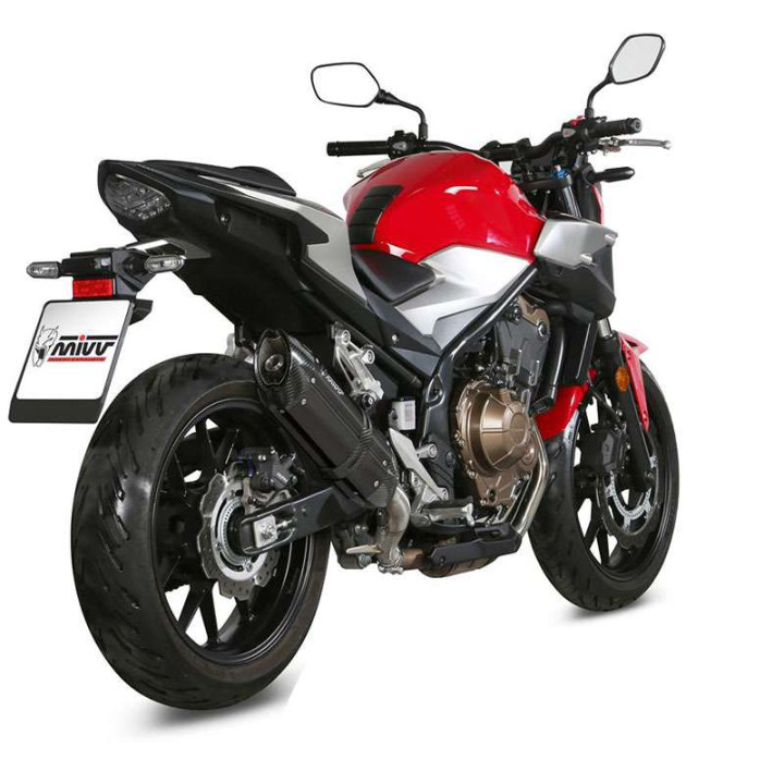 Silencieux homologué Mivv SUONO Inox noir (H.075.L9) Honda CB500F 19-