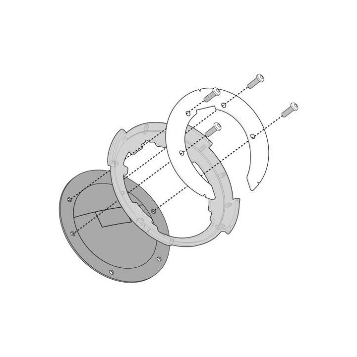 Kappa TANKLOCK BF16K clamp BMW F800R / F800GT