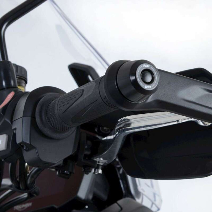 Embouts de guidon avec protège-mains origine R&G (BE0139BK) Triumph Tiger 850 Sport/900/GT/Rally
