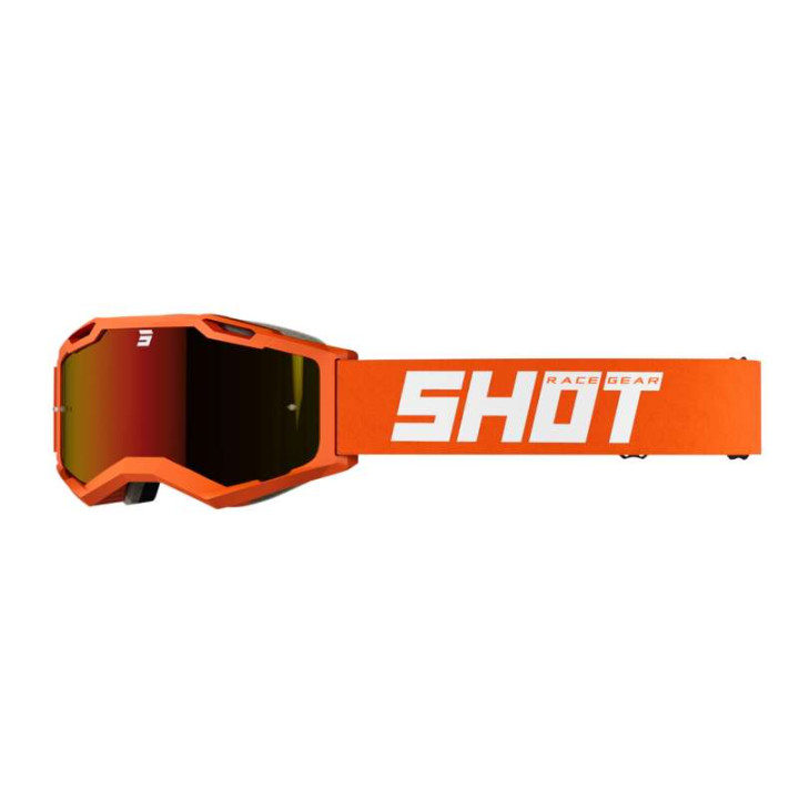 Masque moto cross Shot IRIS 2.0 SOLID ORANGE MATT