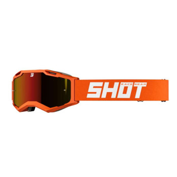 Masque moto cross Shot IRIS 2.0 SOLID ORANGE MATT