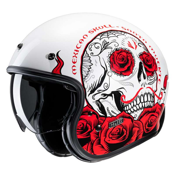 Casque moto HJC V31 DESTO BLANC/ROUGE