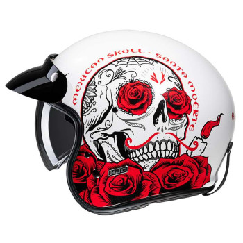 Casque moto HJC V31 DESTO BLANC/ROUGE Casque moto HJC V31 DESTO BLANC/ROUGE