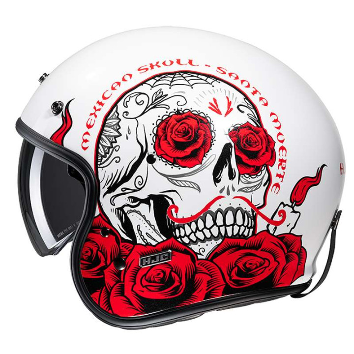 Casque moto HJC V31 DESTO BLANC/ROUGE