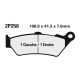 Semi-metal brake pads Nissin 2P256 NS