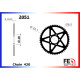 Couronne alu FE 60 dents pas 420 type 2051