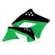Acerbis Kawaski KX-F250 black/green radiator fins (0013136.553.010)