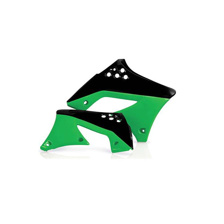 Acerbis Kawaski KX-F250 black/green radiator fins (0013136.553.010)