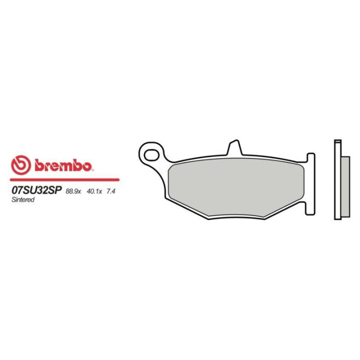 Plaquettes de frein moto sinter Brembo 07SU32SP